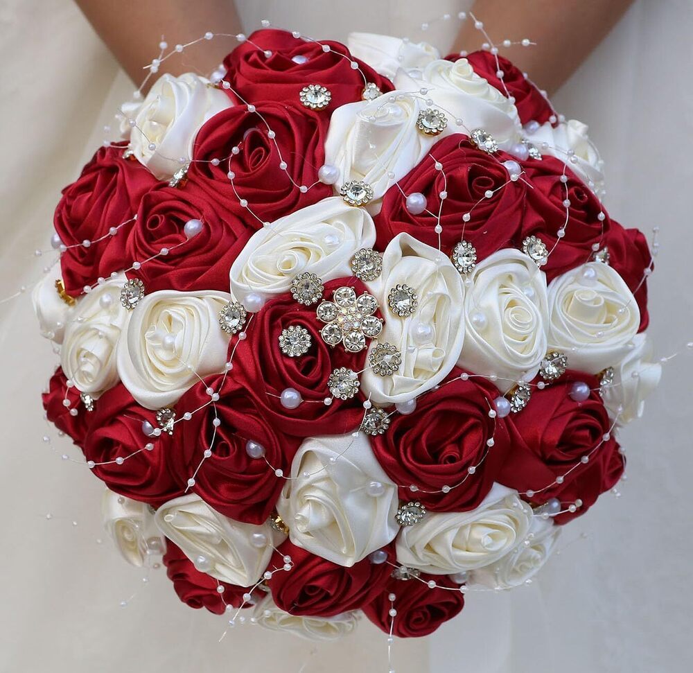 3225 Bridal Wedding Bouquet Round Bling Brooch Bouquet Throw Toss